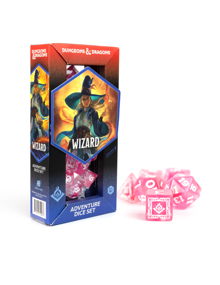 D&D Adventure Dice Wizard Fuchsia (16)