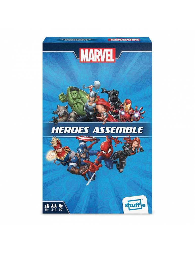 Marvel Juego de Cartas Shuffle Heroes Assemble