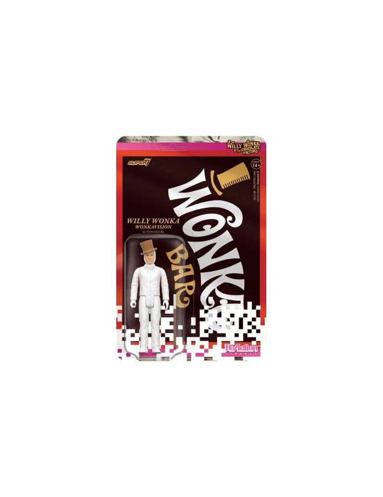 Figura Charlie y la fabrica de chocolate (1971) ReAction Wave 03 Willy Wonka (White Suit) 10 cm