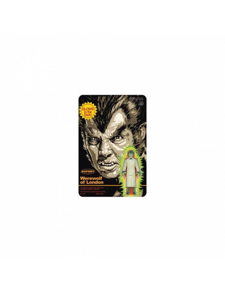 Figura Hombre lobo en Londres ReAction Wave 02 Werewolf of London (Monster Glow) 10 cm