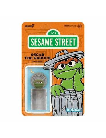 Figura Sesame Street ReAction Wave 02 Oscar the Grouch 10 cm