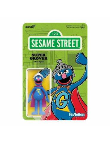 Figura Sesame Street ReAction Wave 03 Super Grover 10 cm