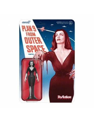 Figura Vampira ReAction Wave 01 Vampira Plan 9 Grayscale 10 cm