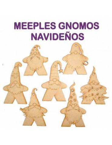 Meeples Gnomos Navideños