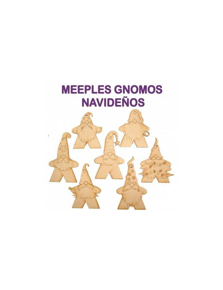 Meeples Gnomos Navideños