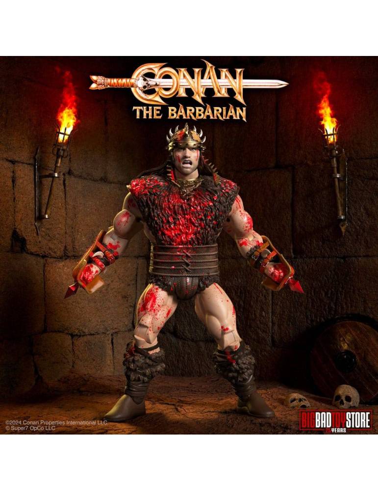 Figura Conan el Bárbaro Ultimates Conan Blood Soaked Pit 18 cm