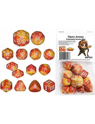 DCC Flame Arrows Dice Set (14)