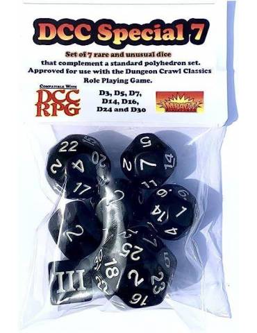 DCC Special Dice Set Black (7)