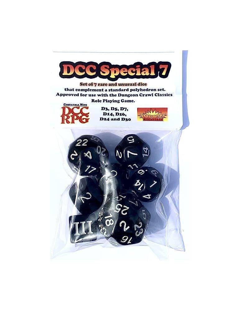 DCC Special Dice Set Black (7)