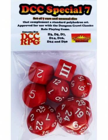 DCC Special Dice Set Red (7)