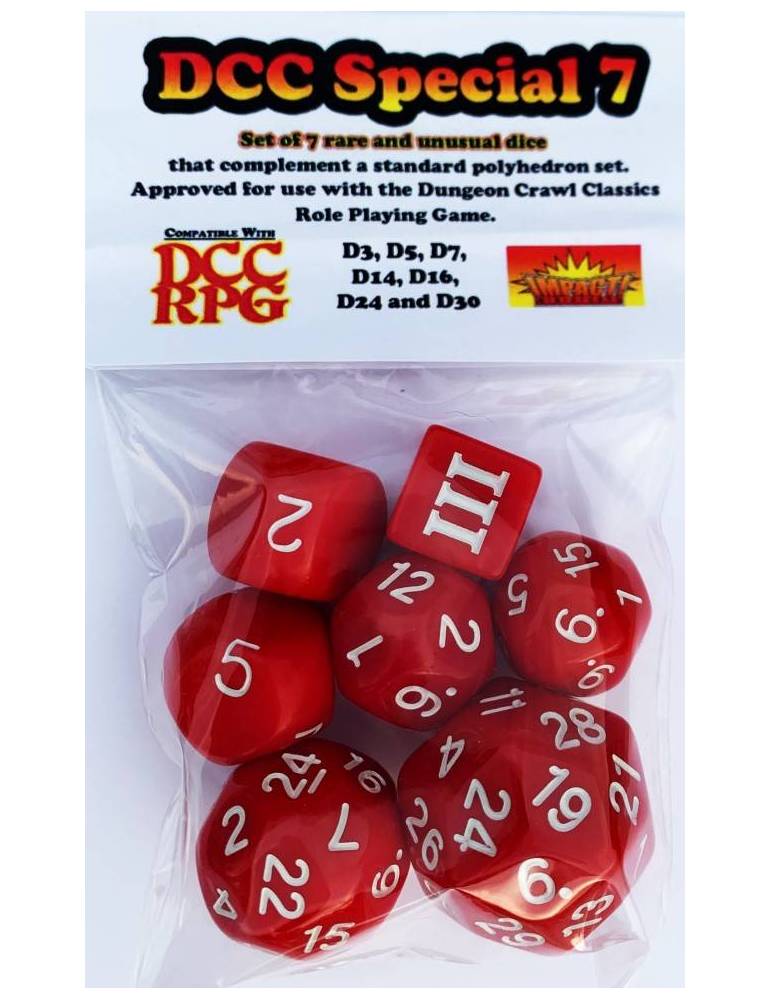 DCC Special Dice Set Red (7)