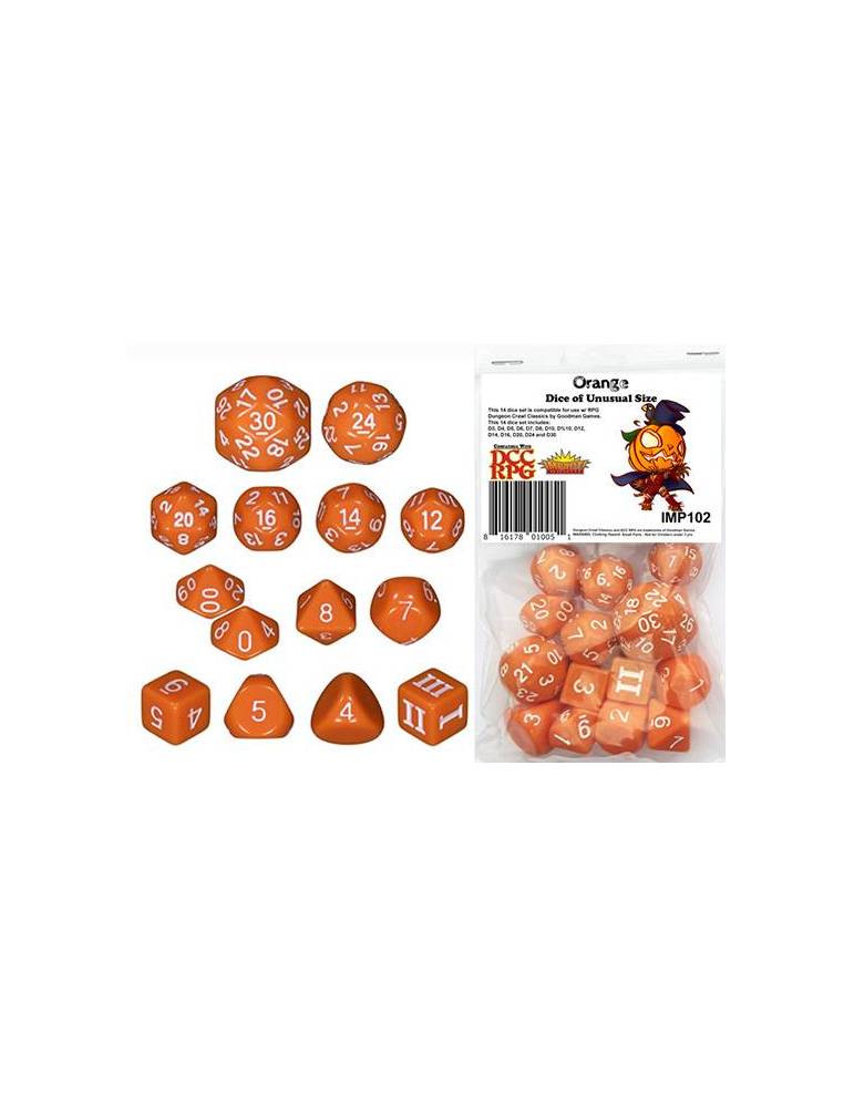 DCC Dice of Unusual Size Orange (14)