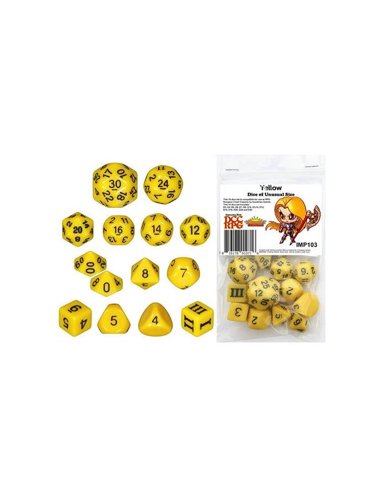 DCC Dice of Unusual Size Yellow (14)