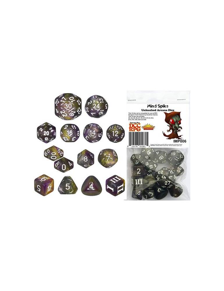 DCC Mind Spike Unleashed Arcana Dice Set (14)