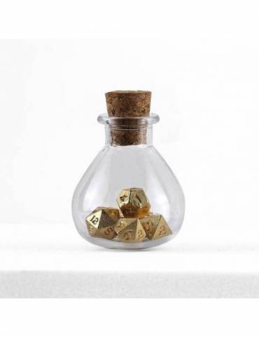 Set de dados in Unseeli Tiny Potion Bottle: Gold