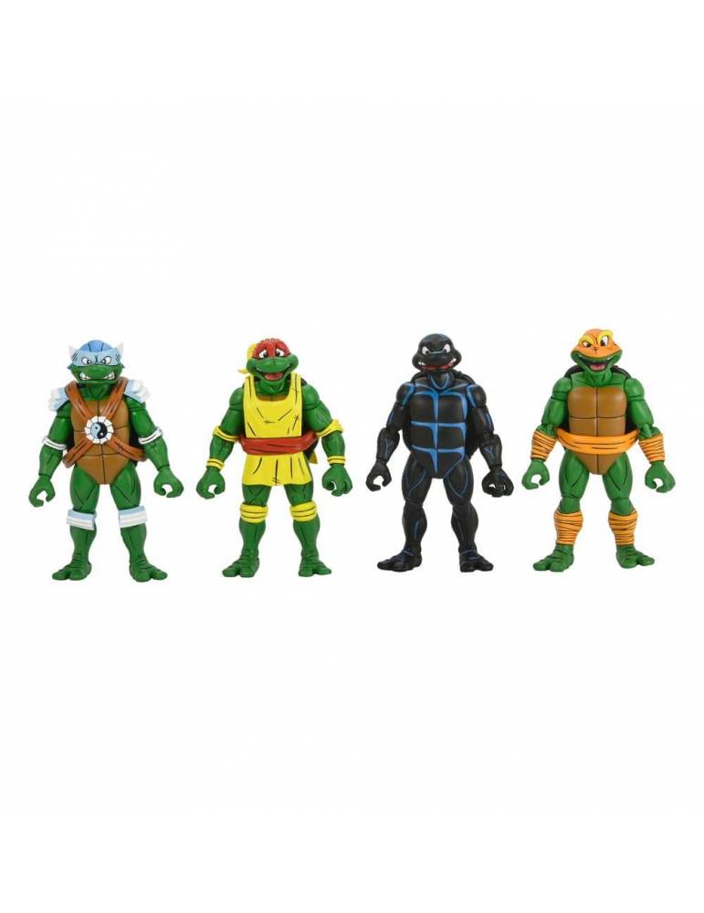 Figuras Tortugas Ninja (Archie Comics) Paquete de 4 Stump Wrestling Turtles 18 cm