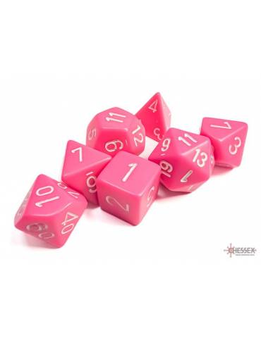 Opaque Polyhedral Pink/white (7)