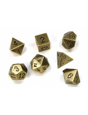 Metal Polyhedral Old Brass (7)