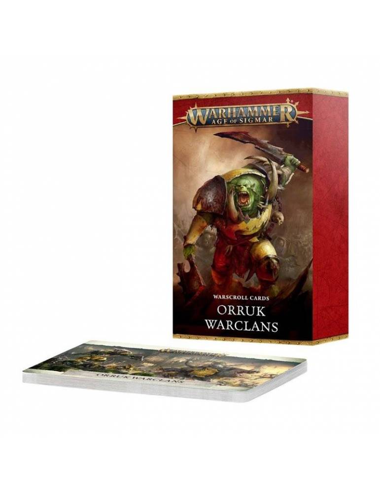 Warscroll Cards: Orruk Warclans (Inglés)