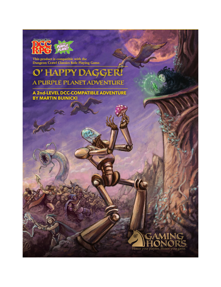 DCC Purple Planet Adventure O Happy Dagger