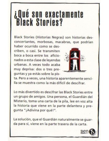 Comprar Black Stories en Oferta, Juego de Cartas