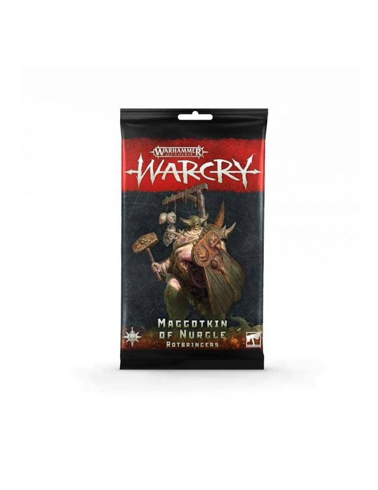 Warcry: cartas de Maggotkin of Nurgle Rotbringers