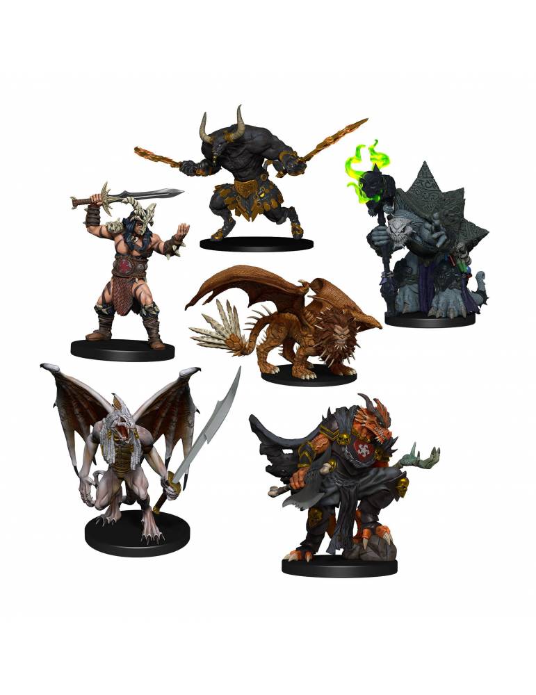 Figura D&D Icons of the Realms Miniaturas Descent into Avernus: Arkhan the Cruel and The Dark Order