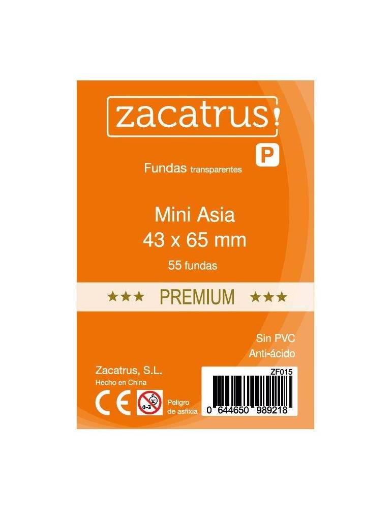 Fundas Zacatrus Mini Asia Premium (43 mm X 65 mm) (55 uds)