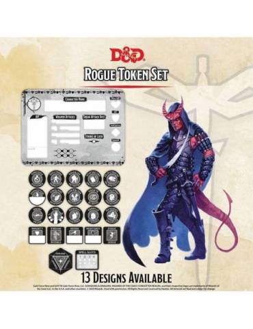 Dungeons & Dragons: Rogue Token Set (Player Board & 22 tokens)