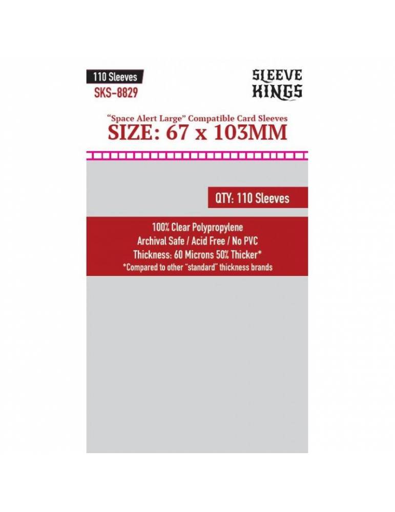 Fundas Sleeve Kings Space Alert Large Compatible (67x103mm)