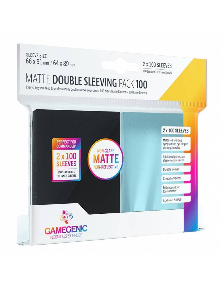 Fundas Gamegenic Matte Double Sleeving Pack 100