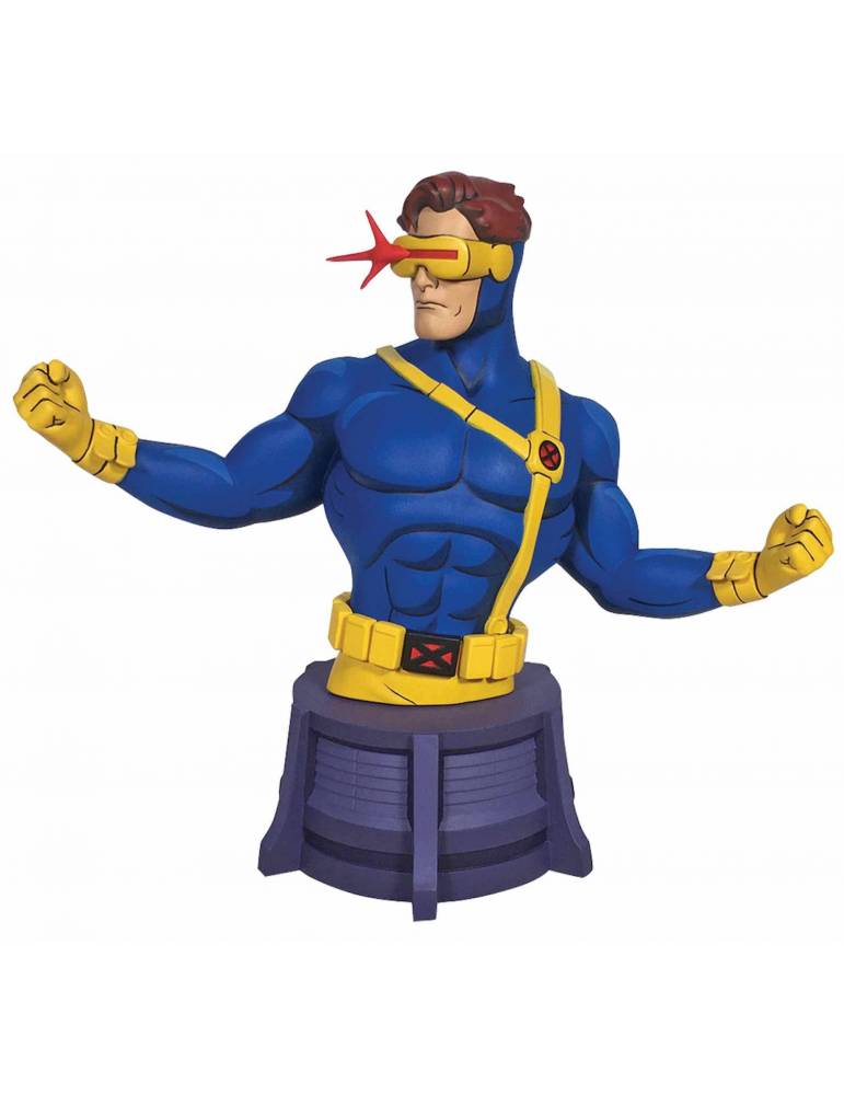 Figura  Mini Busto de Resina Marvel Animated X-Men: Ciclope (Cyclops) 15 cm