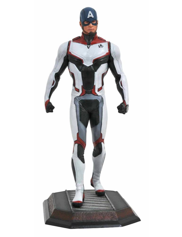 Figura Diorama Marvel Movie Gallery Avengers: Endgame - Capitán América Traje Equipo 23 cm