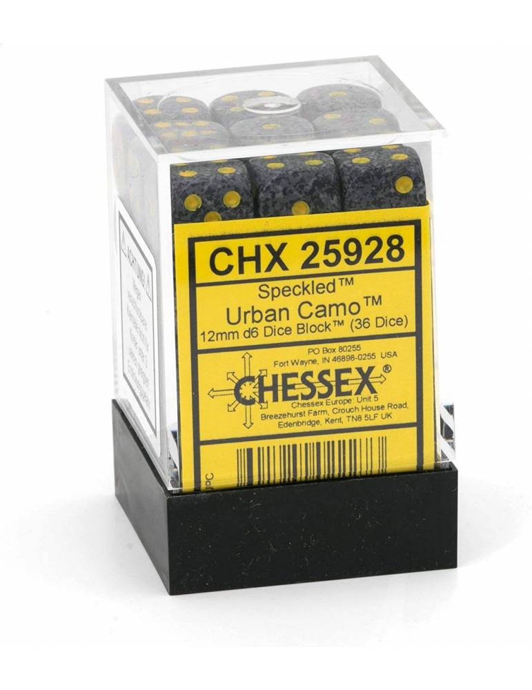 Set de dados Chessex Speckled Urban Camo 12mm (36)