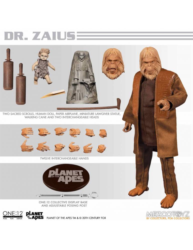 Figura Planet of the Apes (1988) The One:12 Collective: Zaius 17 cm