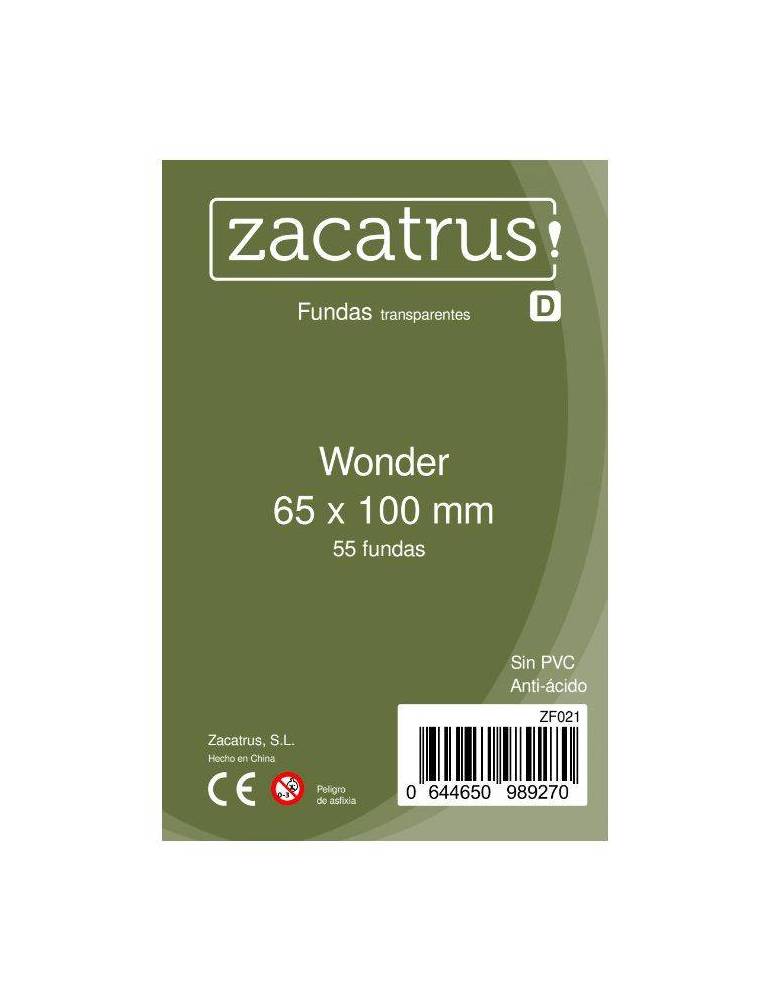 Fundas Zacatrus Wonder (65 mm X 100 mm) (55 uds)