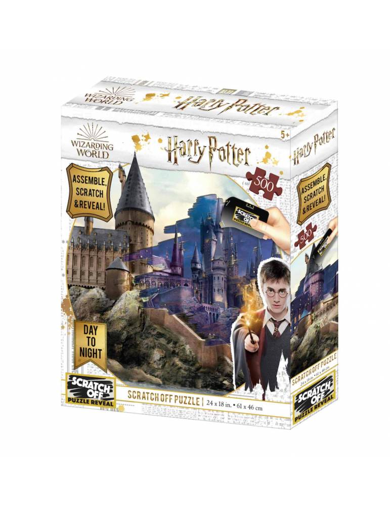 Puzle para rascar 500 Piezas (Dia y Noche) Harry Potter: Hogwarts