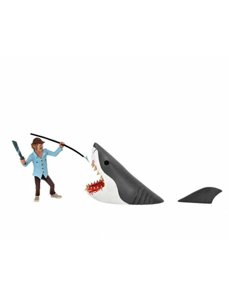 Pack de 2 Figuras Action Figure Jaws: Toony Terrors Quint & Tiburón 15 cm
