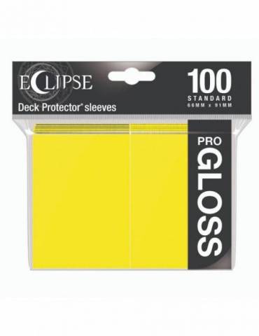 Fundas Ultra Pro Eclipse Gloss Standard Sleeves: Lemon Yellow (100)