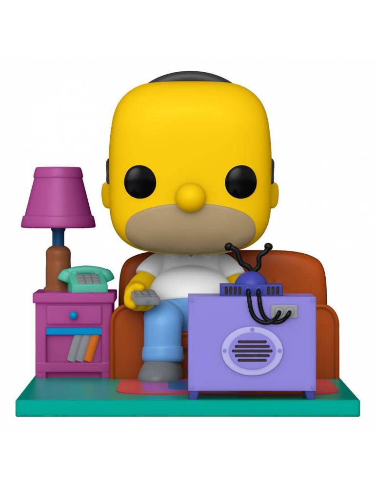 Figura POP Los Simpson Deluxe: Homer Watching TV 18 cm