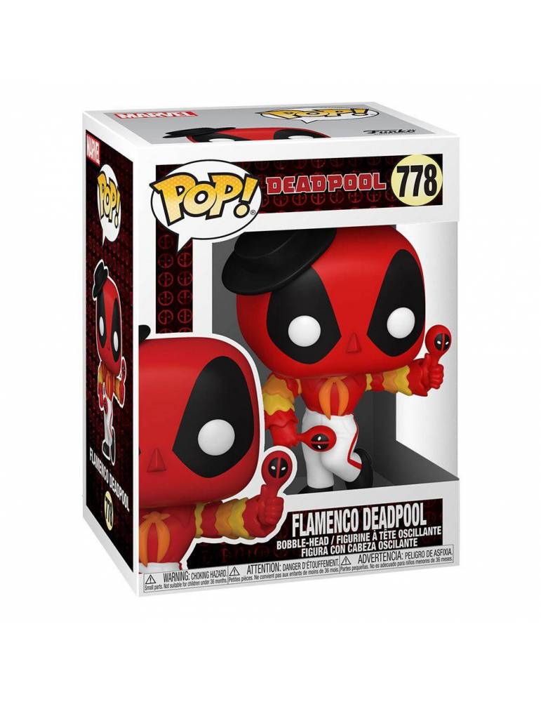 Figura POP Marvel Deadpool 30th Anniversary: Flamenco Deadpool 9 cm