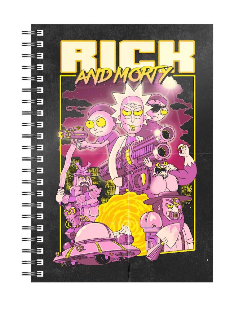 Libreta Espiral Rick y Morty: Retro Poster
