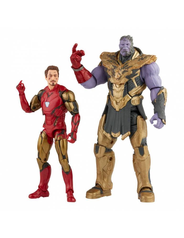 Pack de 2 Figuras The Infinity Saga Marvel Legends Series 2021: Iron Man & Thanos (Endgame) 15 cm