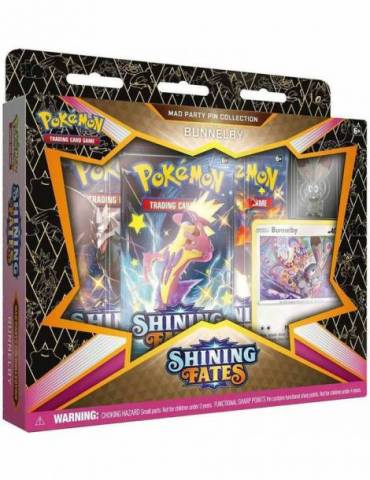 Pokémon TCG: Shining Fates Mad Party Pin Collection - Bunnelby