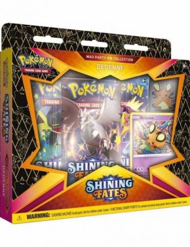 Pokémon TCG: Shining Fates Mad Party Pin Collection - Dedenne