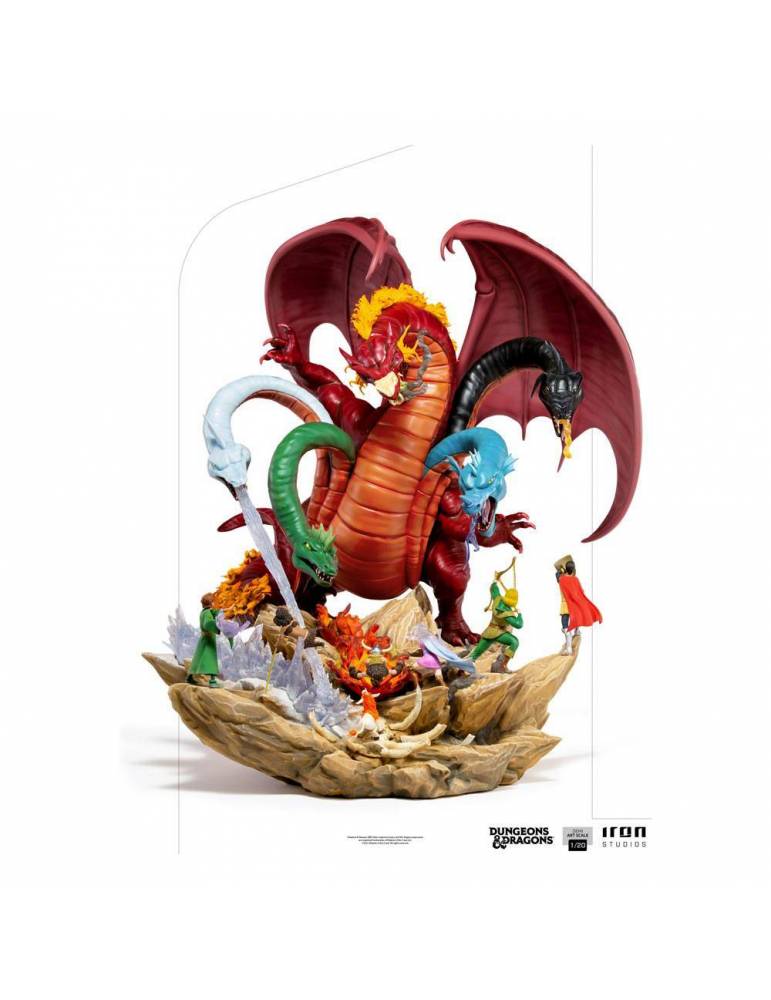 Estatua Dungeons & Dragons 1/20 Demi Art Scale Tiamat Battle 56 cm