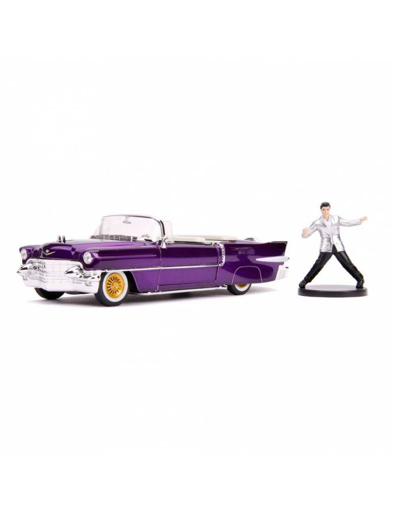 Vehículo Elvis Presley: 1/24 Hollywood Rides 1956 Cadillac Eldorado con Figura